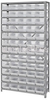 Storage Shelving with Bins - 1275-102CL - Simplastics