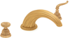 Reed & Bead Deck-Mount Roman Tub Spout: N&ordm; 12407 Two-Valve Deck Mount Tub Spout with Levers - 12407 - P. E. Guerin