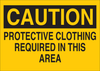 Brady B-401 Polystyrene Rectangle Yellow Personal Protection Equipment (PPE) Sign - 10 in Width x 7 in Height - TEXT: CAUTION - 22415 - 754476-22415 - R. S. Hughes Company, Inc.