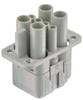 Heavy Duty Insert, Rcpt, 3+Pe, 40A; Product Range Harting - 52AJ6388 - Newark, An Avnet Company