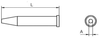 Soldering Iron Tip, Round, 2.4 Mm Rohs Compliant Weller - 34P1553 - Newark, An Avnet Company