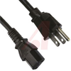 Cord Plug Assembly; 10 A; 125 VAC; Black; 18 AWG; UL Listed, CSA Certified - 70185724 - Allied Electronics, Inc.
