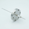 Power Feedthrough, 14,000 Volts, 15 Amps, 1 Pin, 0.092″ Nickel Conductor, 2.75″ Conflat Flange - A0043-9-CF - MPF Products, INC.
