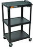 AVJ42 - Steel Utility Cart, 3-outlet strip with 15-ft (4.5 m) cord (US plug only), Black -- GO-47600-62 - Image