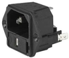 Iec C14 Inlet, 10A, 250Vac, Qc, Panel; Connector Type Schurter - 77C5069 - Newark, An Avnet Company