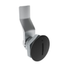 Quarter-Turn Cam Latch, Slotted Recess, 22mm  Grip, Sealed, Zinc Alloy, Powder Coat, Black - E5-1-005-121 - Southco