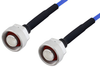 4.1/9.5 Mini DIN Male to 4.1/9.5 Mini DIN Male LSZH Jacketed Low PIM Cable 200 cm Length Using SR402FLJ Low PIM Coax with HeatShrink -- PE3C2009-200CM - Image
