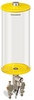 Yellow Color Key, Clear View Multiple Feed Electro Lubricator, 1 gal Acrylic Reservoir, 2 Feeds, 1/4” OD Tube Outlets, 120V/60Hz - B5162-128AB0212061YW - Oil-Rite Corp.