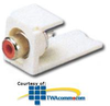 Panduit® Mini-Com RCA Solder Type Module - Red Insert.. - CMRCARBLY - TelephoneStuff.com