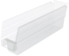 Akro-Mils 54 cu in Clear Industrial Grade Polymer Shelf Storage Bin - 11 5/8 in Length - 2 3/4 in Width - 4 in Height - 1 Compartments - 30110SCLAR - 30110SCLAR - R. S. Hughes Company, Inc.