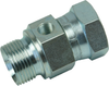 BSPP Male x BSPP Female Swivel Adapter with Gauge Port - Image