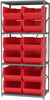 Shelving, Steel Shelving Kit, 24x36x79, 12 Bins - AS2479288R - Akro-Mils, Inc.