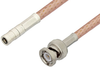SMB Plug to BNC Male Cable 24 Inch Length Using PE-P195 Coax - PE37250-24 - Pasternack