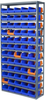 Akro-Mils 6500 lb Adjustable Blue Gray Powder Coated Steel 22 ga Open Adjustable Fixed Shelving System - 60 Bins - 6500 lb Total Capacity - AS127936462B - AS127936462B - R. S. Hughes Company, Inc.