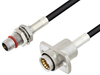 Slide-On BMA Plug Bulkhead to Slide-On BMA Jack 2 Hole Flange Cable 36 Inch Length Using LMR-100 Coax - PE3C4924-36 - Pasternack