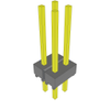 Headers, Male Pins - 612-MTSW-102-22-G-D-387-ND - DigiKey