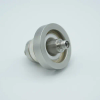 SMA Coaxial Feedthrough, 50 Ohm Matched Impedance, 1 Pin, Floating Shield, Double-ended 1.285″ Dia SS Weld Adapter, Without Air-side Connector - A1409-2-W - MPF Products, INC.