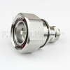 Low PIM 7/16 DIN Male (Plug) to N Female (Jack) Adapter IP67 Mated, Tri-Metal Plated Brass Body, 1.15 VSWR - SM4422 - Fairview Microwave Inc.