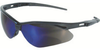 Jackson Safety Nemesis V30 Polycarbonate Standard Safety Glasses Blue Mirror Lens - Black Frame - Wrap Around Frame - 761445-19808 - 761445-19808 - R. S. Hughes Company, Inc.