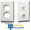 ICC Electrical Faceplate - Duplex (Pkg of 10) - IC106FP2 - TelephoneStuff.com
