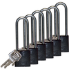 Black Aluminum Padlocks - 123289 - Brady Corporation