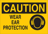 Brady B-401 Polystyrene Rectangle Yellow Personal Protection Equipment (PPE) Sign - 14 in Width x 10 in Height - TEXT: CAUTION - 25908 - 754476-25908 - R. S. Hughes Company, Inc.