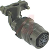 connector,metal circ,class e,angle plugw/clamp,sz 10,6#20 solder socket,olive - 70011465 - Allied Electronics, Inc.