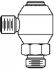 O-Ring Face Seal to O-Ring 90° Live Swivel -- LS-FF6801-04-06 - Image
