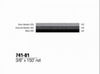 3M Scotchcal 74101 Black / Charcoal Metallic / Silver Metallic Striping Automotive Tape - 3/8 in Width x 150 ft Length - 2 mil Thick - 051141-74101 - R. S. Hughes Company, Inc.