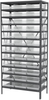 Shelving, Steel Shelving Kit, 18x36x79, 36 Bins - AS1879178SC - Akro-Mils, Inc.