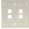 QuickPort Wallplates - 42080-4IP - Leviton Manufacturing