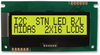 Lcd, 2X16, Stn, Led B/l, Y/green I2C I/f; Character Count X Line Midas - 99W1330 - Newark, An Avnet Company