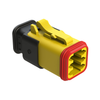 Rectangular Connector Housings - 889-AT06-6S-SR01YEL-ND - DigiKey
