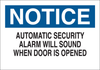 Brady B-401 High Impact Polystyrene Rectangle White Alarm / Surveillance Notice Sign - 14 in Width x 10 in Height - 22528 - 754476-22528 - R. S. Hughes Company, Inc.