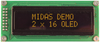 Oled, 2X16, Yellow/green On Black; Character Count X Line Midas - 77T3021 - Newark, An Avnet Company