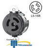 Leviton 15Amp, 125 Volt, Single Flush Receptacle with.. -- 4710-SS - Image