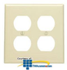 Leviton Nylon 2 Gang Double Receptacle Wallplate - 80716 - TelephoneStuff.com