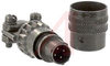 connector,metal circ,class e,str plug w/cable clamp,size 8,4 #20 solder pin cont - 70143378 - Allied Electronics, Inc.