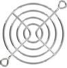 60mm Wire Form Fan Guard, Bright Nickel Chrome Finish - 8212 - Qualtek Electronics Corp.