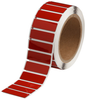 Brady B-593 Red Polyester Thermal Transfer Die-Cut Thermal Transfer Printer Label Roll - 1.77 in Width - 0.59 in Height - THTEP172-593-.25RD - 662820-80215 - R. S. Hughes Company, Inc.