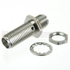 SMA Female (Jack) to SMA Female (Jack) Bulkhead Adapter, Passivated Stainless Steel Body, 1.25 VSWR - SM4909 - Fairview Microwave Inc.