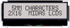 Lcd Display, Cog, 16 X 2, Fstn, 5V Rohs Compliant Midas -- 56AJ9977