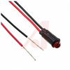 INDICATOR, PANEL MOUNT, .25 MOUNTING HOLE, SNAP IN, 12V, RED - 70081819 - Allied Electronics, Inc.