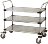 Utility Cart, 3 Solid Shelves/galvanized; Height Quantum Storage - 42AC6364 - Newark, An Avnet Company