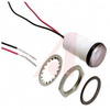 Indicator; Yellow; 0.7 in.; 28 V; Panel; 6 in. Wire Lead; White Polycarbonate - 70082257 - Allied Electronics, Inc.