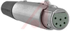 XLR Plug; Straight Female Cord; 6; Zinc, Nickel Plated; Brass, Silver Plated - 70214587 - Allied Electronics, Inc.