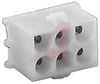 Connector, Soft Shell; Universal MATE-N-LOK; 6; Nylon; Natural; 19 A; 600 VAC - 70083584 - Allied Electronics, Inc.