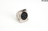 NEUTRIK XLRF, 3P PNL (Nickel) (X2) - NC3FD-L-1 - Visual Sound, Inc.