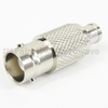 SMB Plug to BNC Female (Jack) Adapter, Nickel Plated Brass Body, High Temp, 1.3 VSWR -- SM3633 - Image