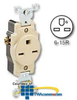 Leviton Side Wired 15A/250v Single Receptacle - 5651 - TelephoneStuff.com